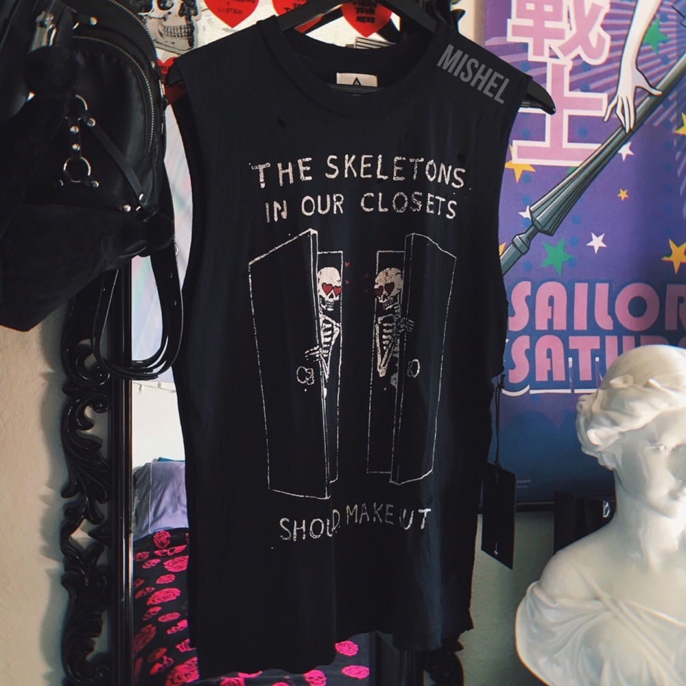 UNIF • Skeletons In Our Closet Muscle Tee